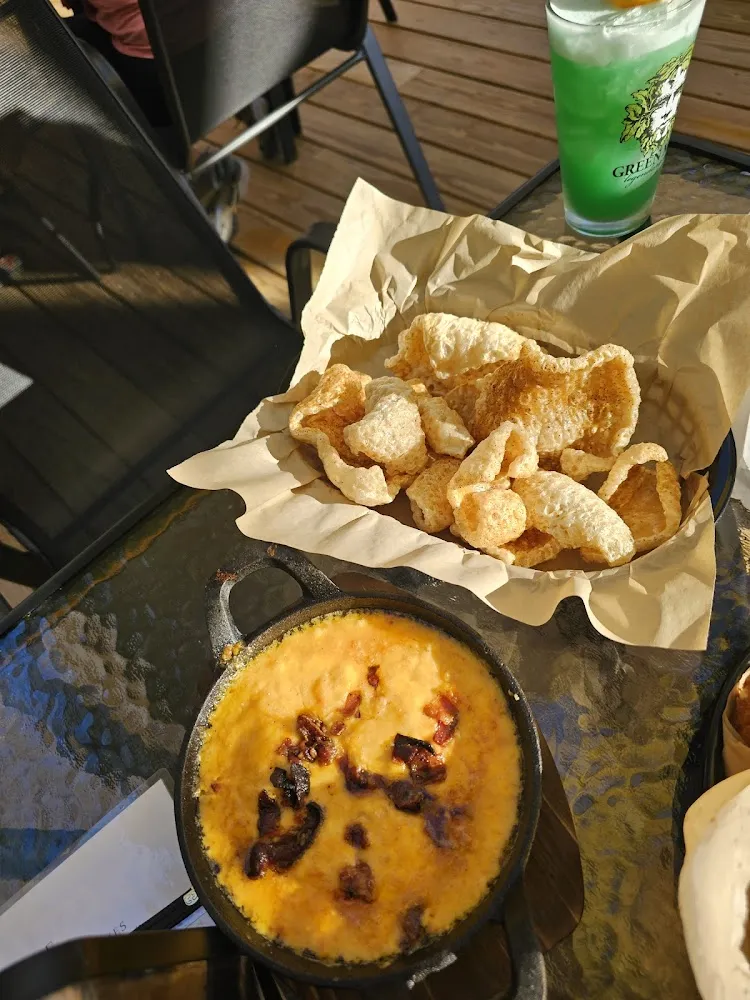 Pimento Cheese with Homemade Pork Rinds